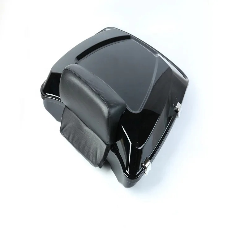 CFP Black Extended Razor Chopped Tour Pak Motorcycle Trunk for  Touring 1996-2017 Motor Tail Boxes